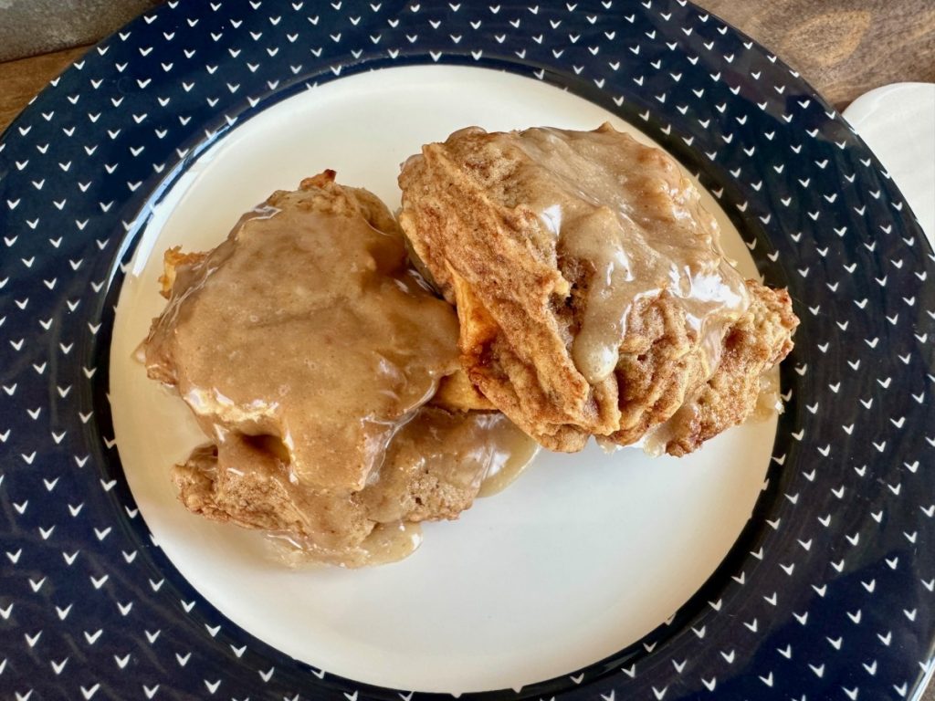 Easy Apple Fritter Cookies | These delicious apple fritter cookies with a crackly maple glaze are an amazing representation of the iconic donut...soft, spiced, sweet, juicy apple perfection.