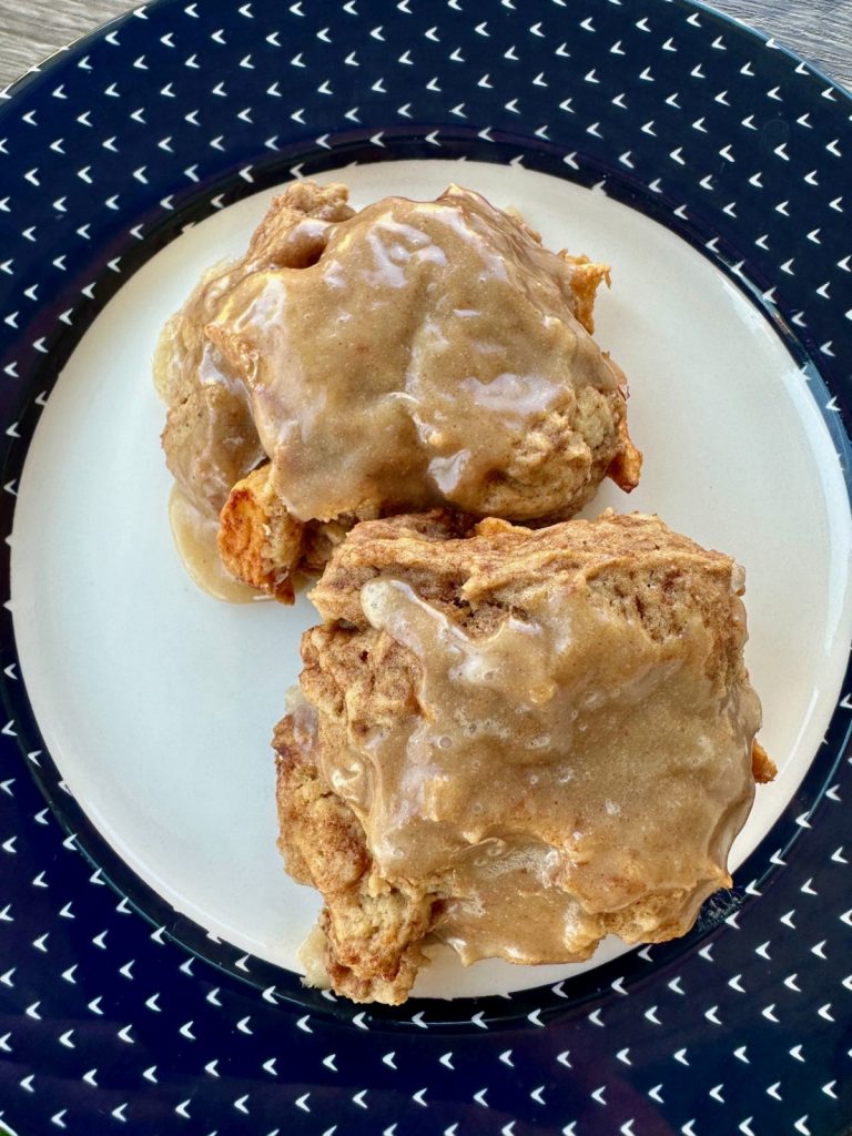 Apple Fritter Cookies with Spiced Maple Glaze