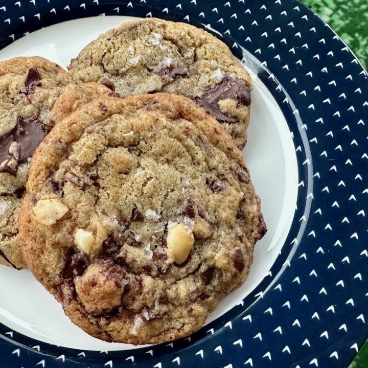 Miso, Rye & Hazelnut Dark Chocolate Cookies