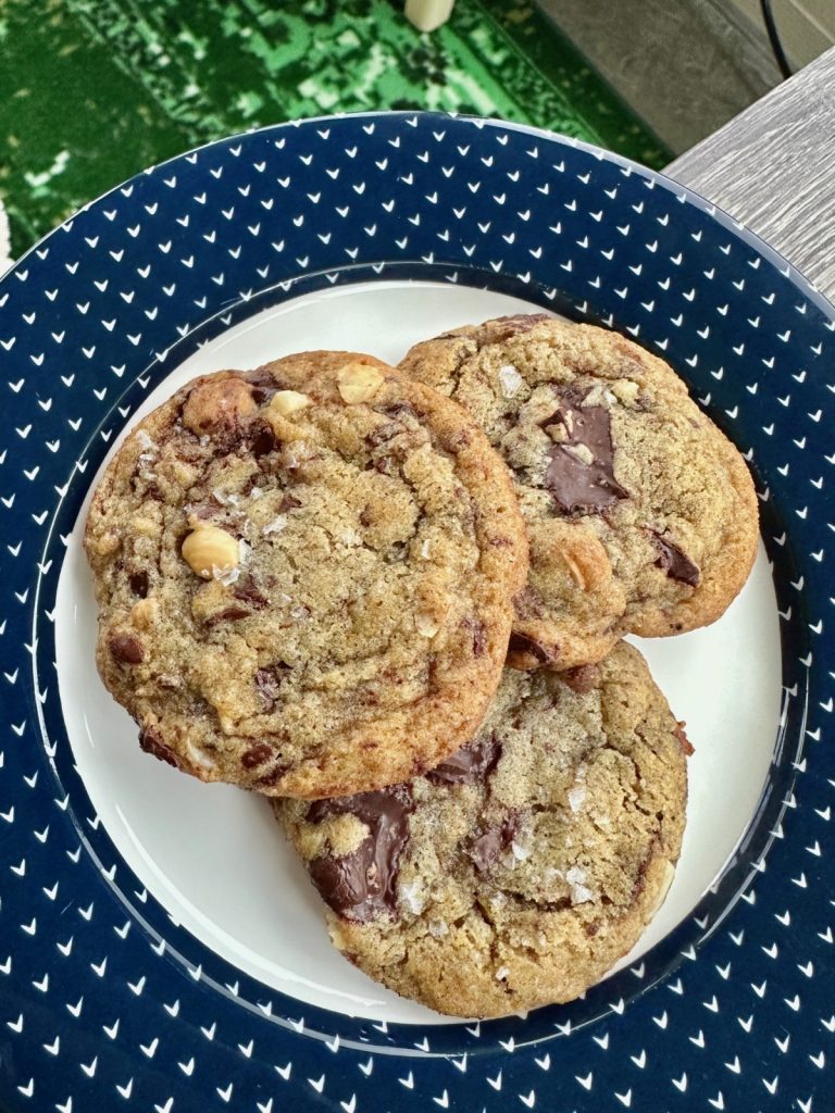 Miso Rye Hazelnut Dark Chocolate Cookies