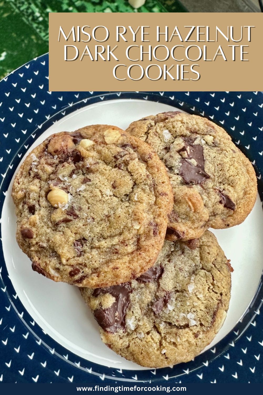 Dark Chocolate Chip Cookies with Miso, Rye, & Hazelnuts | These absolutely delicious miso rye hazelnut dark chocolate cookies are the upgrade that chocolate chip cookies have been waiting for...complex, nuanced flavors that avoid being too sweet. They only takes a few minutes to whisk together (I don't even bother getting my mixer out), and are a total crowd pleaser! #cookies #dessertrecipes #darkchocolate