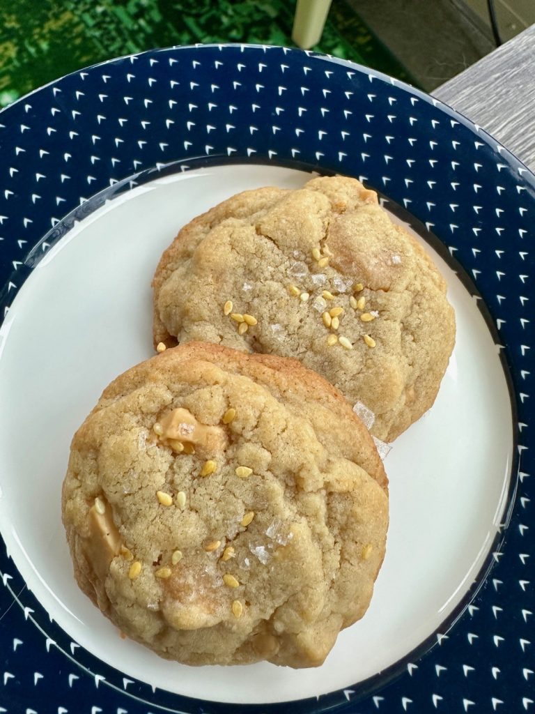 Tahini & Caramelized White Chocolate Cookies
