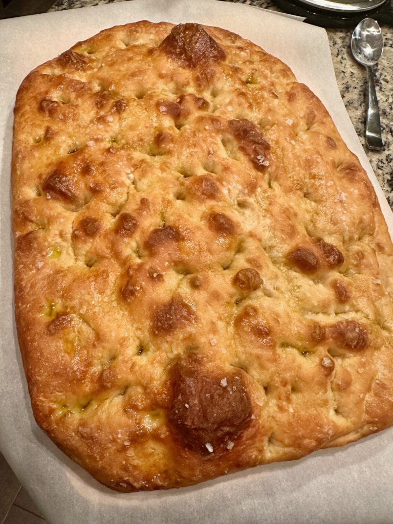 The Best Focaccia Bread Recipe | This is legitimately the best no-knead focaccia recipe ever! It's super easy and forgiving, particularly on timings. If you're looking for a delicious no-knead focaccia bread, one that can be made either overnight or same-day, and that yields a golden, crunchy, salty, chewy, airy bread, then this recipe is the only one you'll ever need! Easy bread recipe, best no-knead bread. 