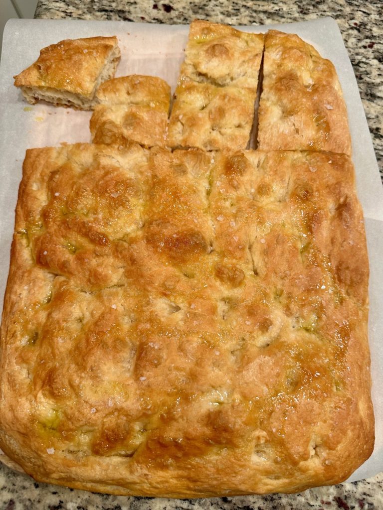 The Best Focaccia Bread Recipe | This is legitimately the best no-knead focaccia recipe ever! If you're looking for a delicious no-knead focaccia bread, one that can be made either overnight or same-day, and that yields a golden, crunchy, salty, chewy, airy bread, then this recipe is the only one you'll ever need! 