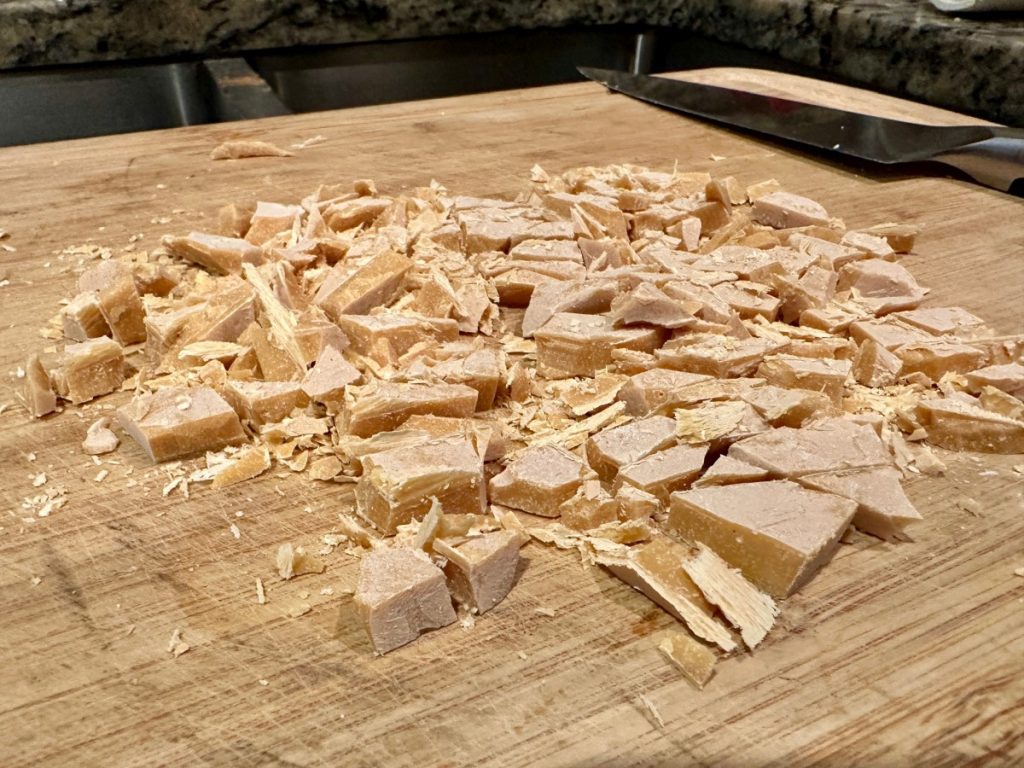 making your own caramelized white chocolate is so easy!