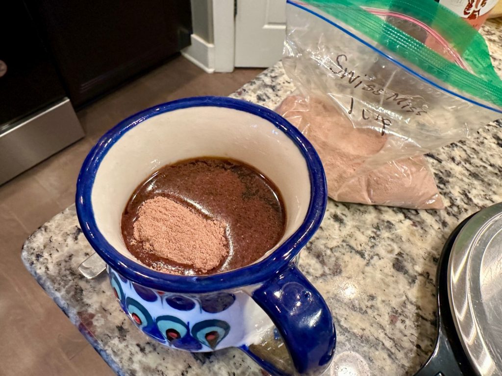 cocoa, Amarula, and coffee make the safari coffee drink "bush mix"