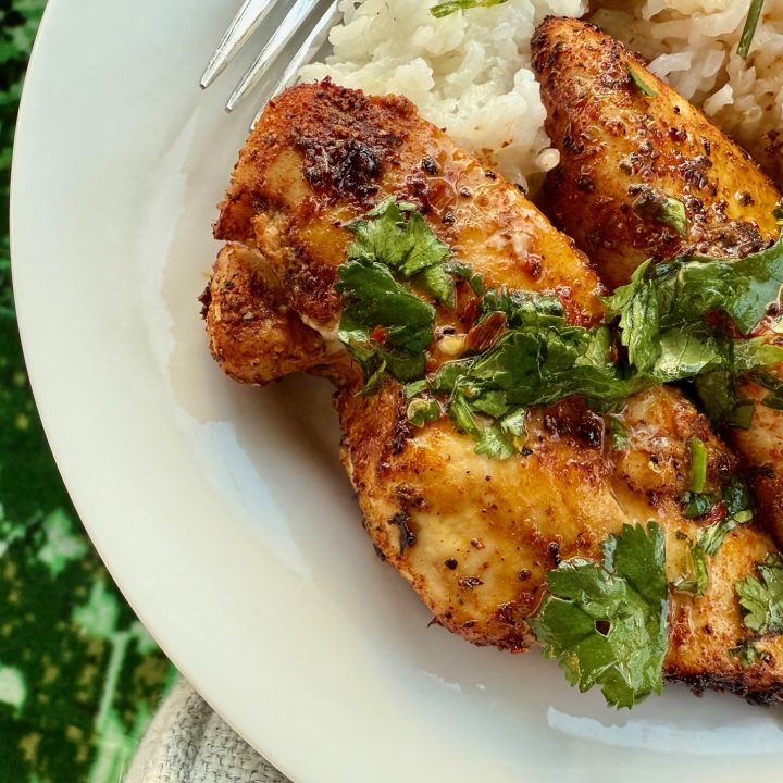 Hot Honey Lime Chicken with Coconut Rice