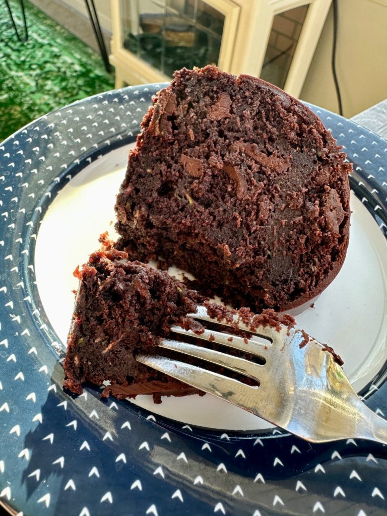 Healthy Chocolate Zucchini Cake With Dark Chocolate Ganache