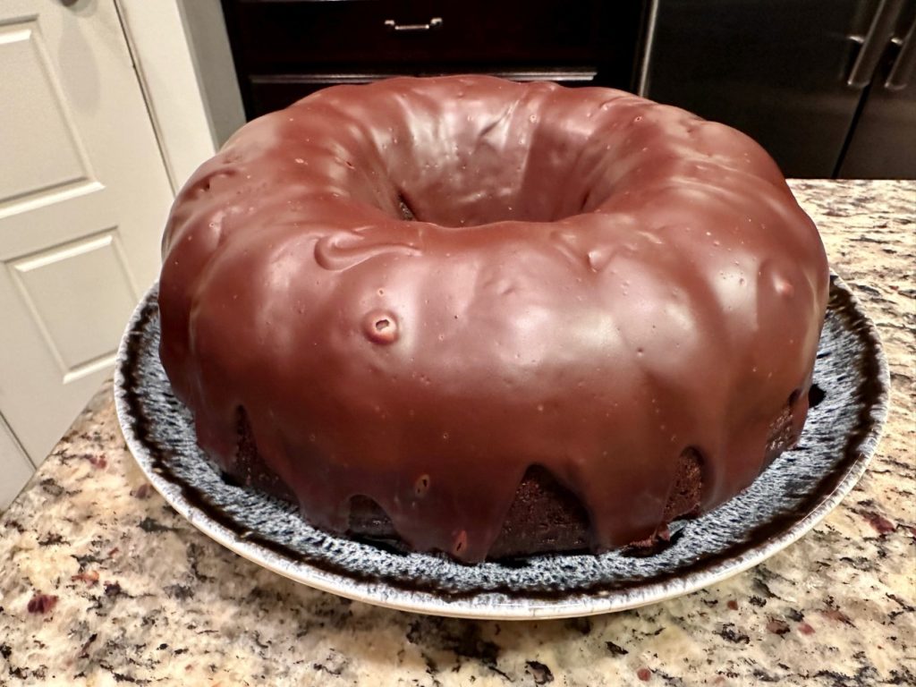 Healthy Chocolate Zucchini Cake with Dark Chocolate Ganache