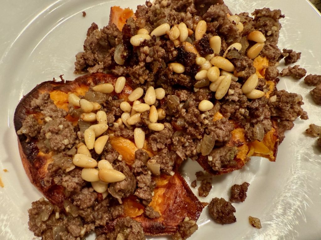 This delicious deconstructed beef kofta (or lamb kofta) is a perfect weeknight meal, packed with spices, onions, and garlic for flavor, and an easy protein to throw on top of rice, hummus, or veggies.