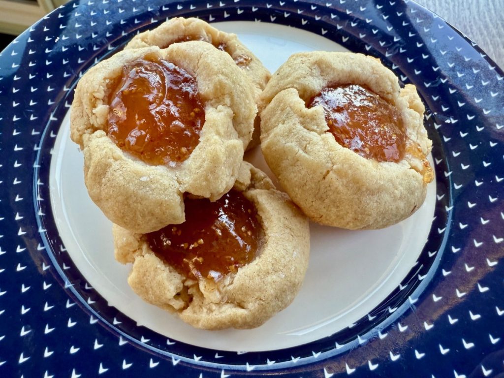 Sweet & Savory Rosemary Fig Jam Cookies | These sweet-and-savory rosemary fig jam cookies (biscuits??) are bizarre and delicious. Bizarrely delicious. Is it a dessert?? An appetizer?? You choose. They're perfect on a charcuterie board or to finish off a meal, or as a snack standing at the counter on a Tuesday.