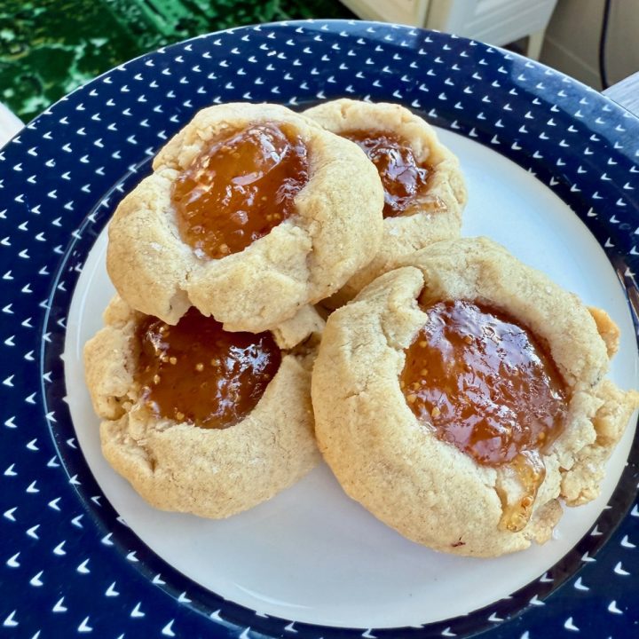 Sweet & Savory Rosemary Fig Jam Cookies (also unleavened)