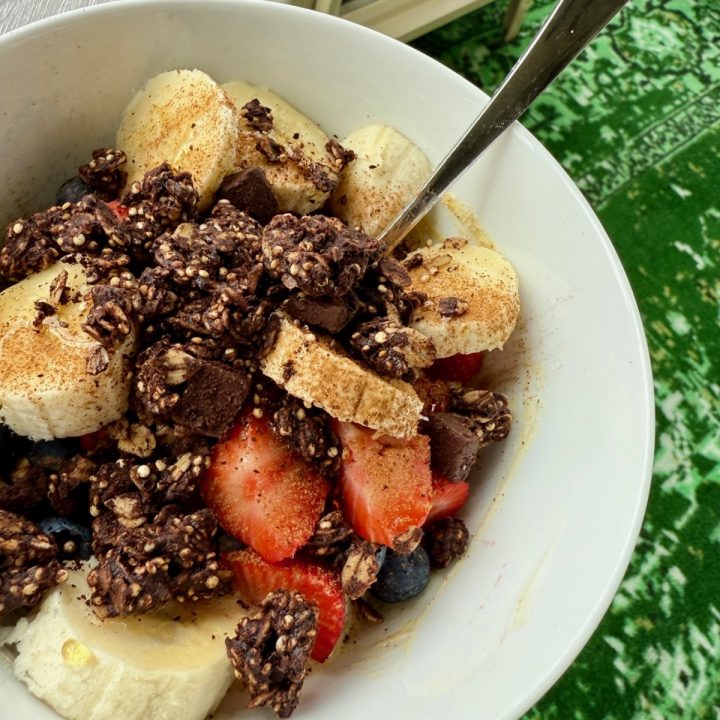 Healthy Dark Chocolate Granola
