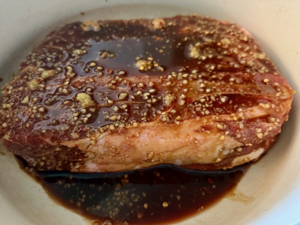 this miso ginger chuck roast takes only 5 minutes of hands-on time