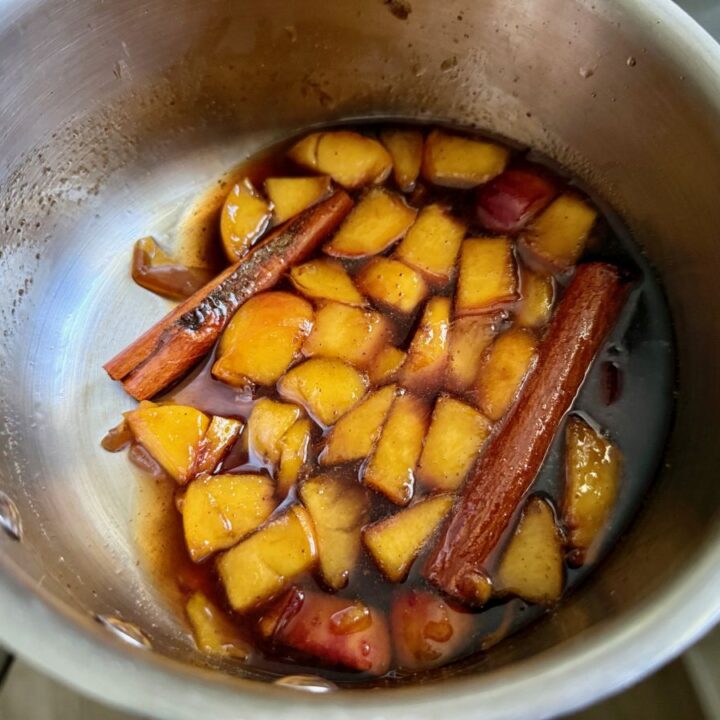 Peach Cobbler Syrup (for Coffee or Cocktails)