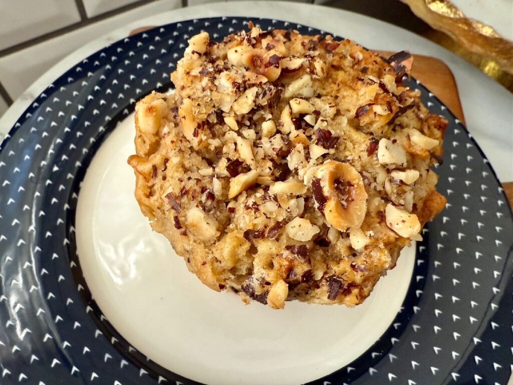 These spiced pear, hazelnut, and dark chocolate muffins are packed with warm spices and fun textures...a cozy hug whether it's a breakfast treat or an afternoon snack!  One of the best muffin recipes for fall and winter.
