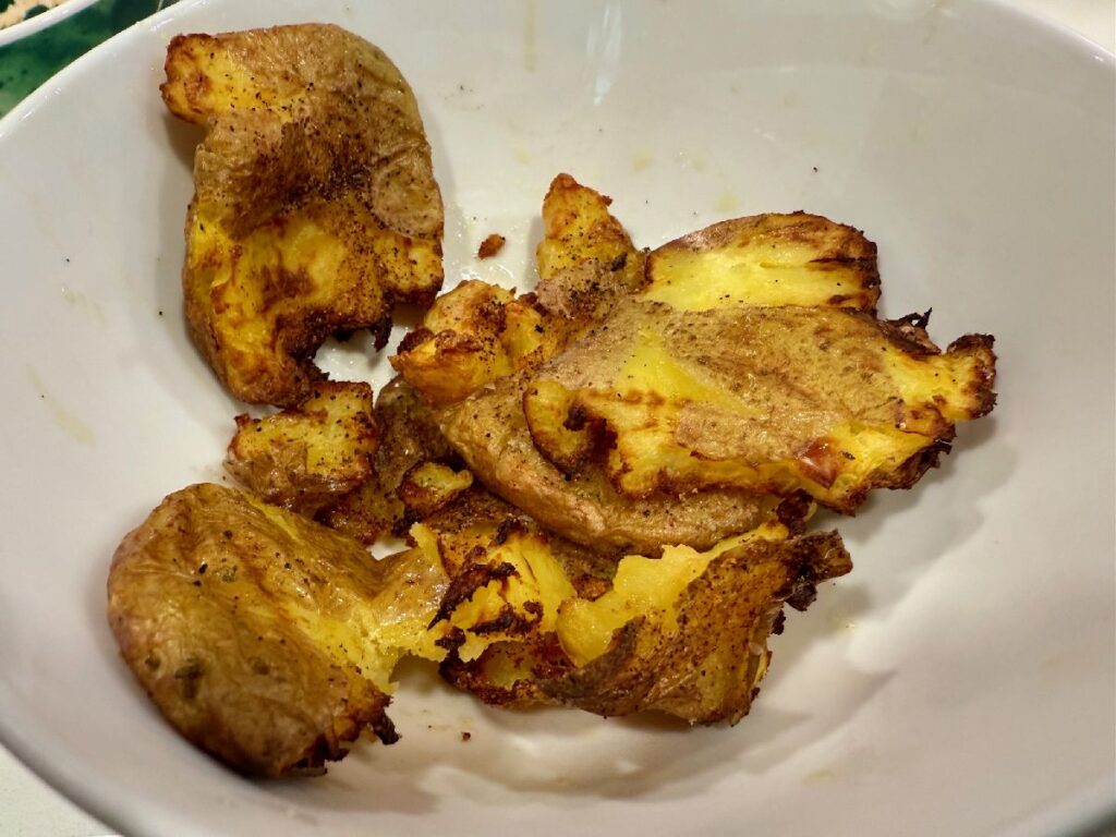 Healthy Loaded Cheeseburger Bowls with Smashed Potatoes 