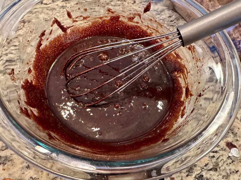 these dark chocolate cookies are an easy one-bowl recipe