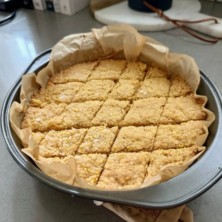 Toasted Cornmeal & Salted Honey Shortbread