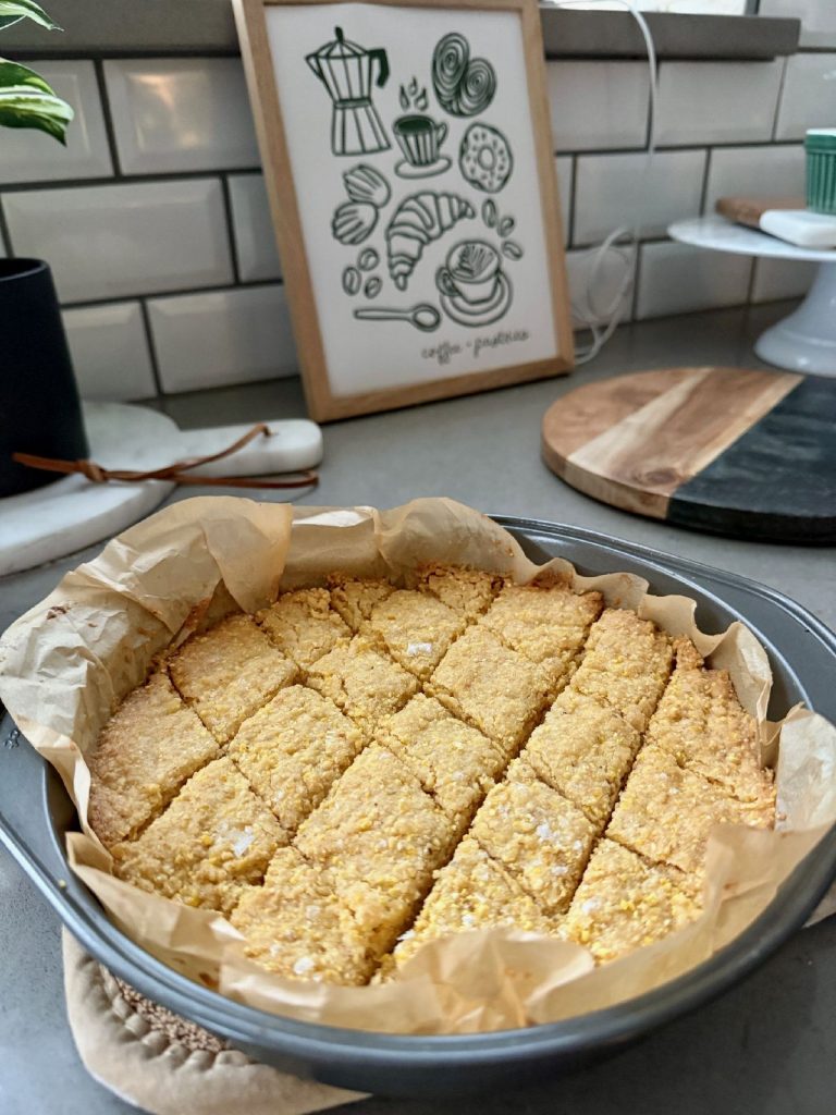 Toasted Cornmeal & Salted Honey Shortbread