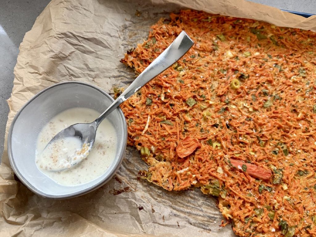 This carrot scarpaccia  is a healthy vegetarian meal, great side dish, or interesting appetizer. 