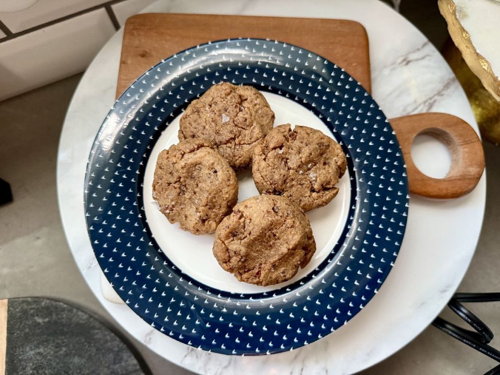 These super healthy peanut butter date cookies are naturally gluten- and dairy-free, vegan, and don't have any refined sugar.  