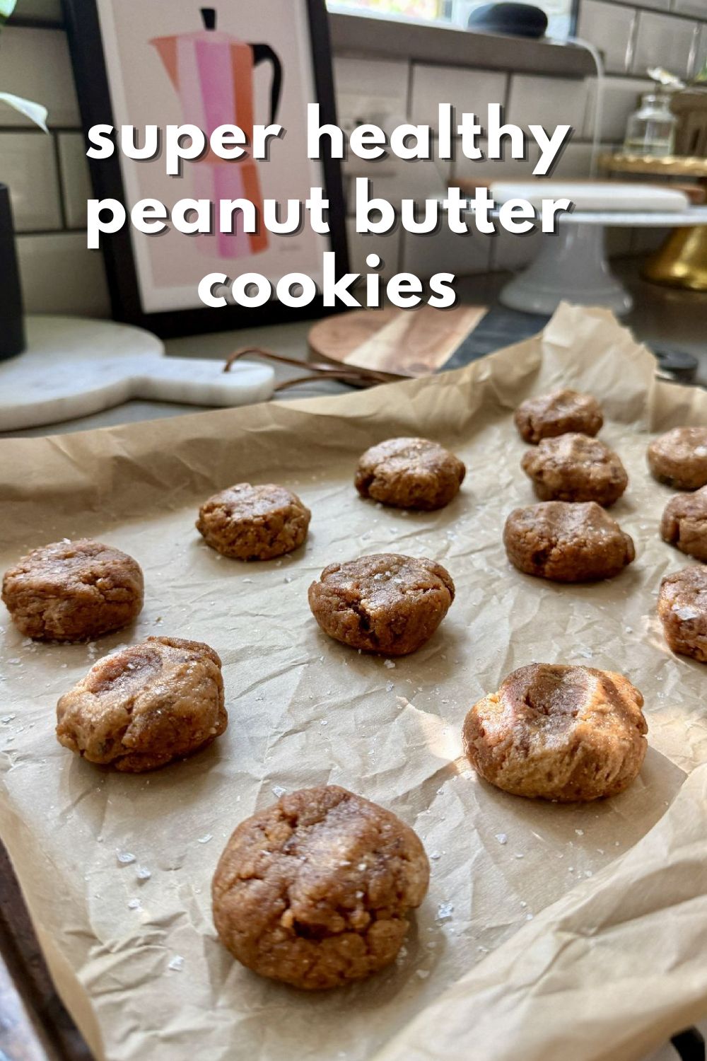 These super healthy peanut butter date cookies are naturally gluten- and dairy-free, vegan, and don't have any refined sugar.  They're a delicious, healthy, nutrient-packed treat that's perfect for meal prepping at the beginning of the week! 