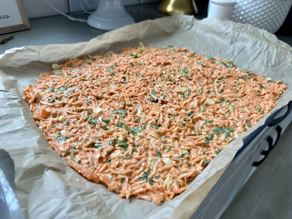This carrot scarpaccia  is a healthy vegetarian meal, great side dish, or interesting appetizer. 