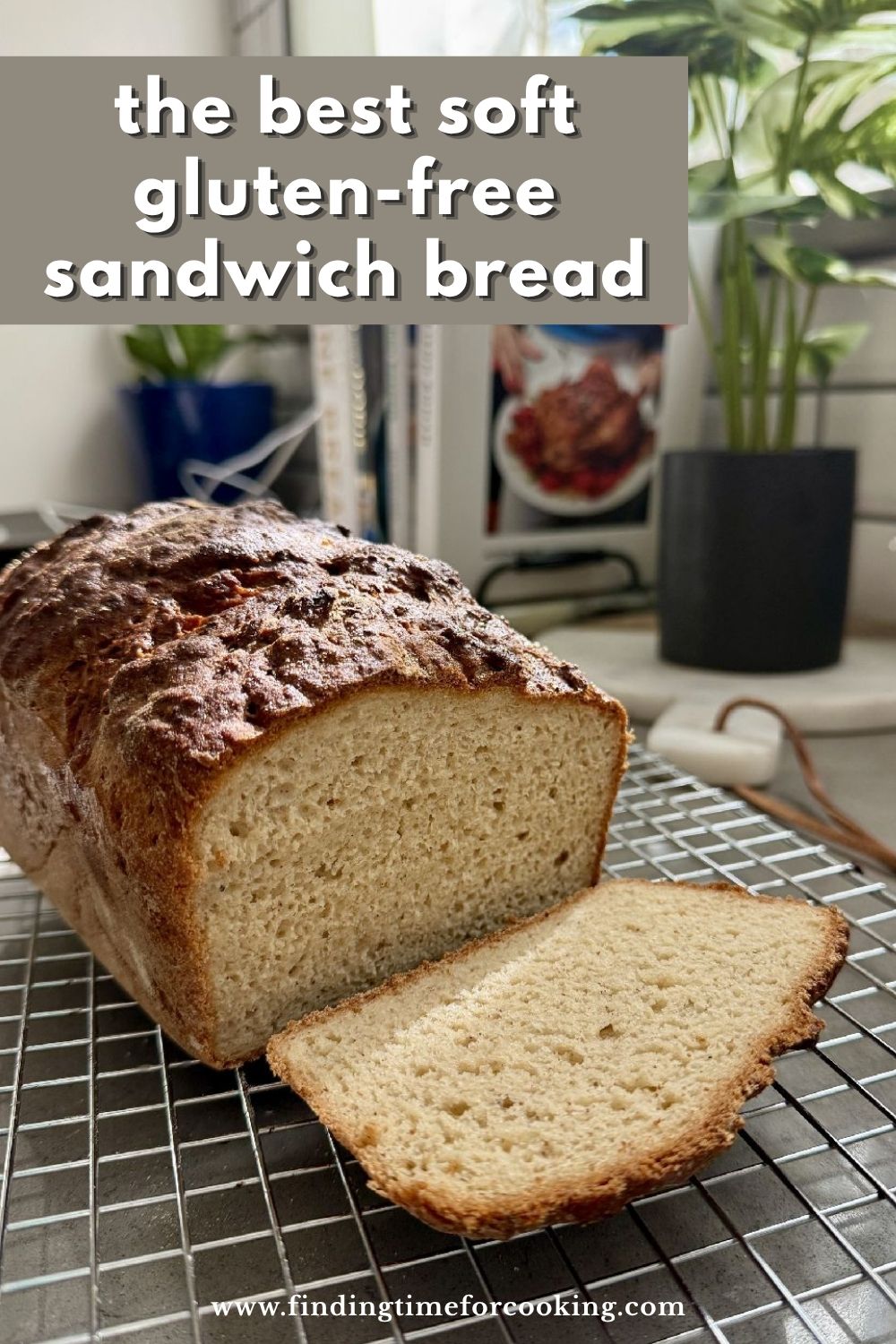This gluten-free sandwich bread is the best I've ever made...it's incredibly soft and squishy, and sturdy enough to make sandwiches. It's super easy to make, stays soft for days, and will finally let GF people have normal, delicious sandwiches and toast! No fancy techniques, only a few minutes of hands-on time. #gf #glutenfree #sandwichbread