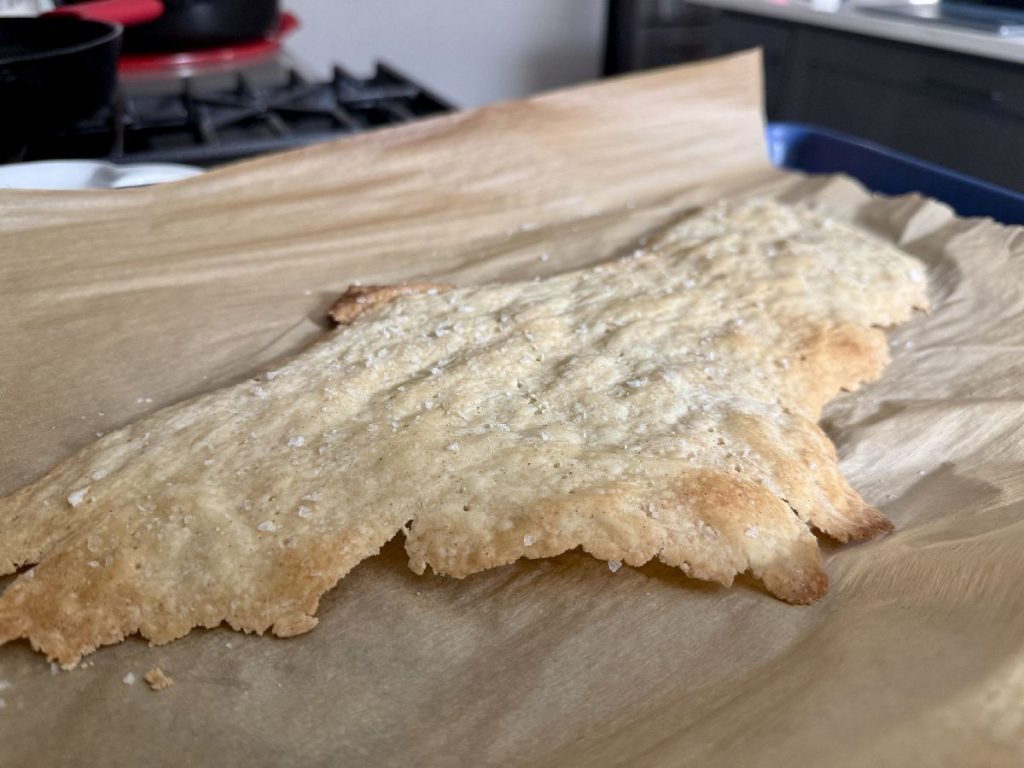 Best homemade cracker recipe - these are the crispiest thin crackers ever, and packed with golden salty flavor! 