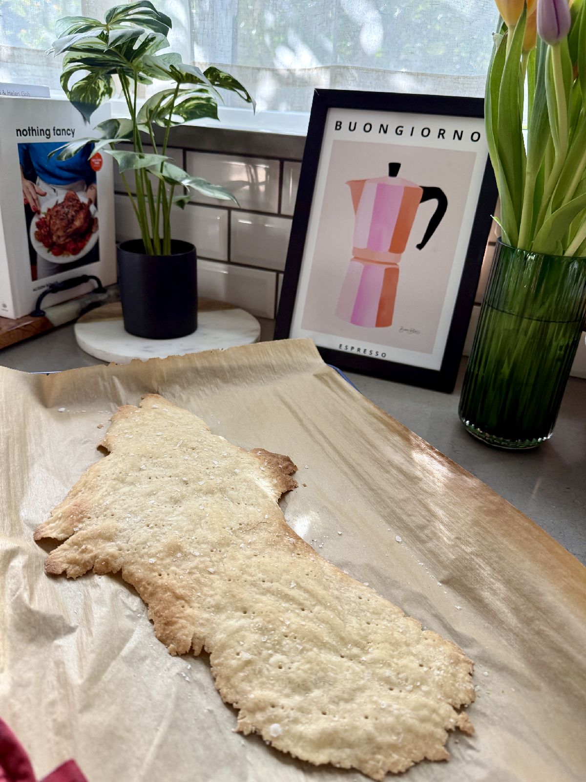 Best homemade cracker recipe - these are the crispiest thin crackers ever, and packed with golden salty flavor! 